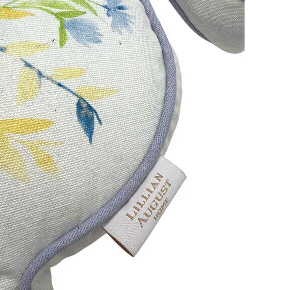 Lillian August Home Bunny Throw Pillow Decor Embroidered Stuffed Easter Spring - Picture 3 of 5